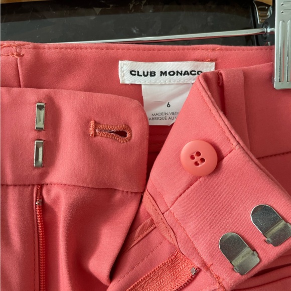 Club Monaco Ankle Pants, Coral, US6 - Picture 3 of 4